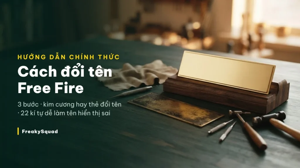 Cách đổi tên Free Fire theo hướng dẫn chính thức Garena