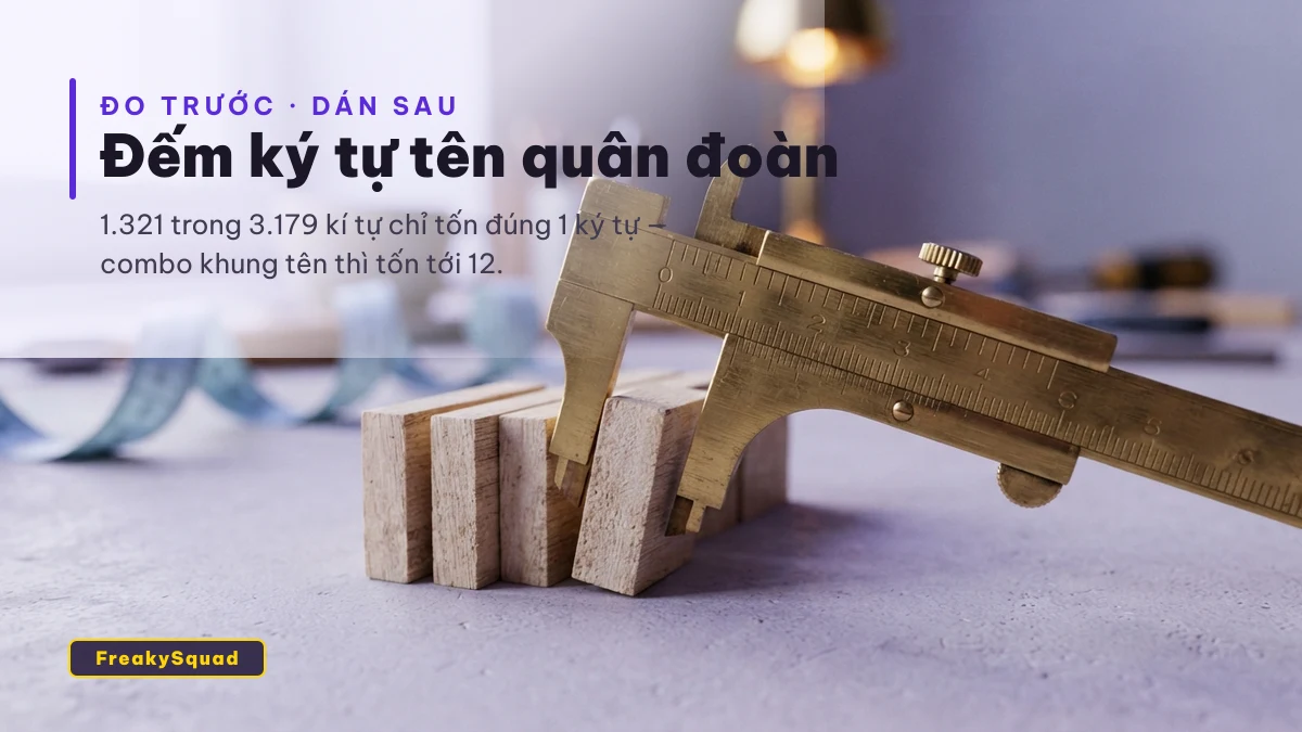 Đếm ký tự tên quân đoàn Free Fire trước khi dán vào game