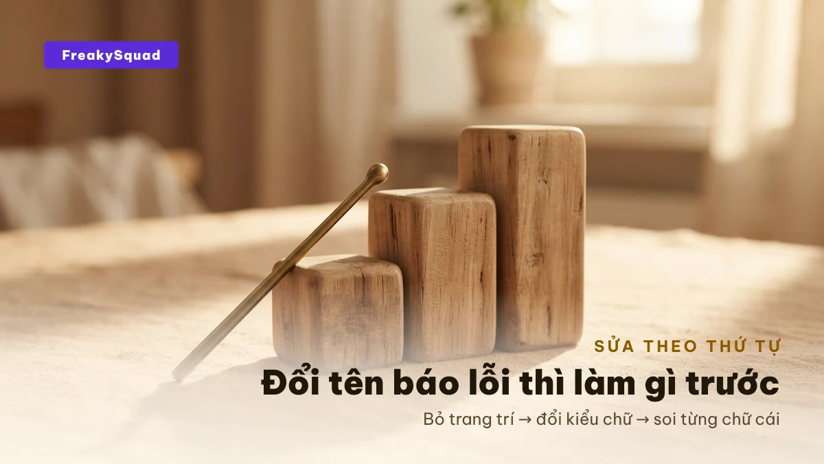 Đổi tên Free Fire báo lỗi thì sửa theo thứ tự nào
