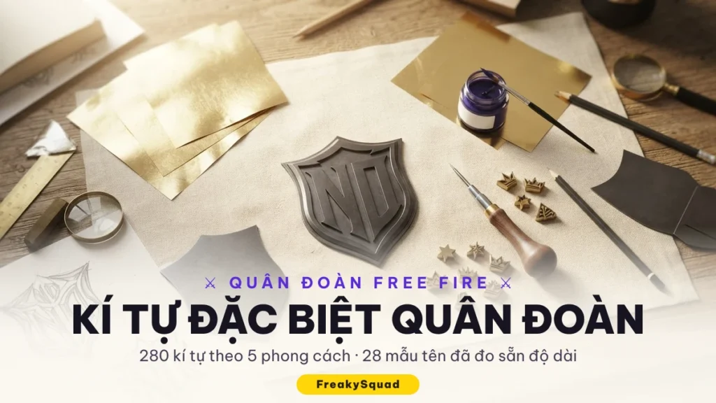 Kí tự đặc biệt quân đoàn FF và mẫu tên quân đoàn hay